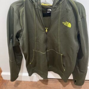The North Face Lightweight Green Shirt Jacket with Hood